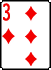 Three of Diamonds
