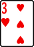 Three of Hearts